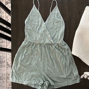 Women's Sage Green Romper